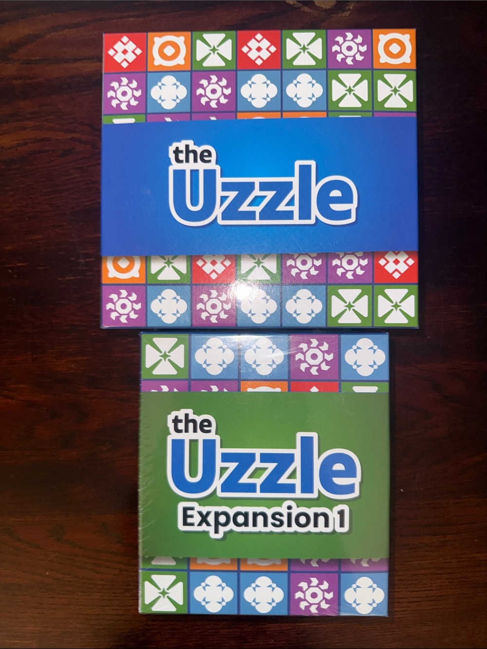 The Uzzle Board Game Base Set and Expansion 1. New   Exp Sealed